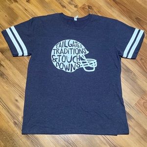 Ruby’s Rubbish FOOTBALL GRAY HEATHER SHORT SLEEVE TEE